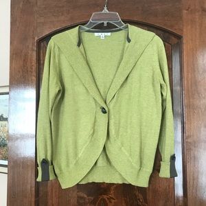Green CAbi Single Button Cardigan